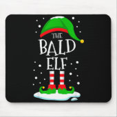 The Bald Elf Christmas Family Matching Xmas Group  Mousepad (Vorne)