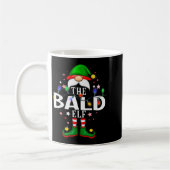The Bald Elf Christmas Family Pajama Party Kaffeetasse (Links)