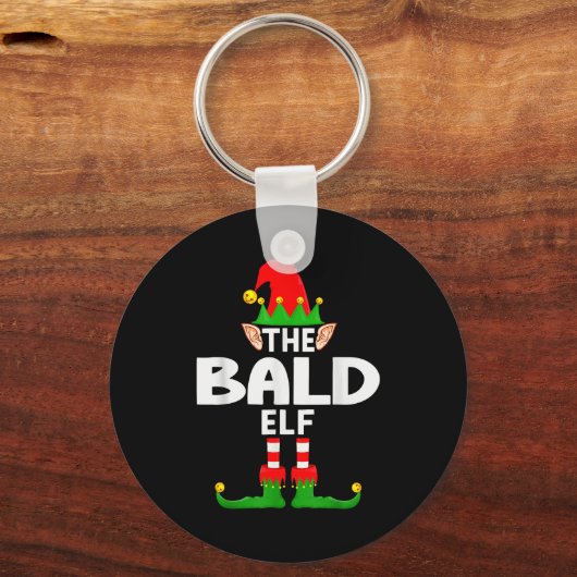 The Bald Elf Family Christmas Pajama Party Schlüsselanhänger (Vorderseite)