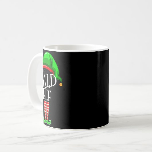 The Bald Elf Family Matching Group Christmas Gift Kaffeetasse (Vorderseite Links)