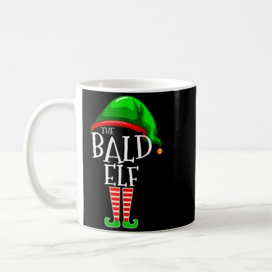 The Bald Elf Family Matching Group Christmas Gift Kaffeetasse (Links)