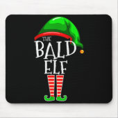 The Bald Elf Family Matching Group Christmas Gift Mousepad (Vorne)