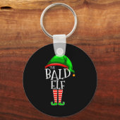 The Bald Elf Family Matching Group Christmas Gift  Schlüsselanhänger (Vorderseite)