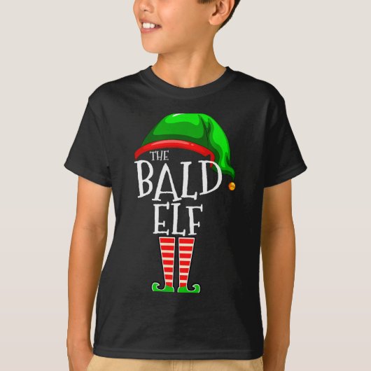 The Bald Elf Family Matching Group Christmas Gift T-Shirt (Vorderseite)