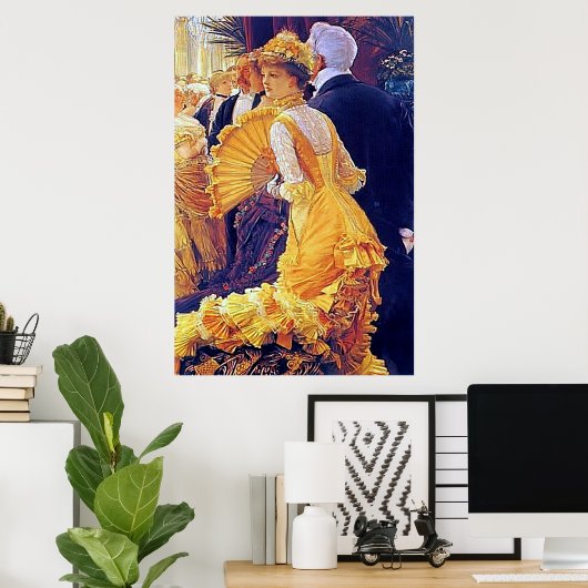 The Ball ~ James Tissot ~ Fine Art Canvas Print. Poster (Heimbüro)