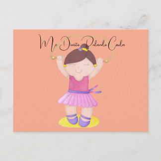 The Ballerina Jumping Rope Postkarte