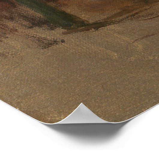 The Banjo Player - Thomas Eakins Fine Art Poster (Ecke)