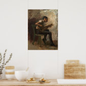 The Banjo Player - Thomas Eakins Fine Art Poster (Küche)