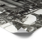 The Bank of England decorated for Queen Poster (Ecke)