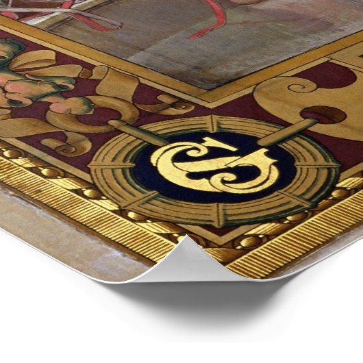 The Baptism of Clovis I Poster (Ecke)