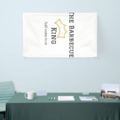 The Barbecue king crownadd name text cooking best  Banner (Messeveranstaltung)