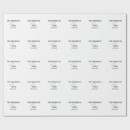 The Barbecue king crownadd name text cooking best  Geschenkpapier