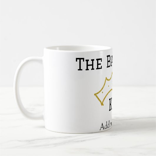 The Barbecue king crownadd name text cooking best  Kaffeetasse (Links)