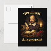 The Bard by Candlelight Postkarte (Vorne/Hinten)