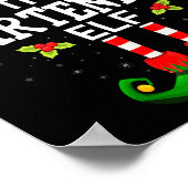 The Bartender Elf Christmas Family Matching Pajama Poster (Ecke)