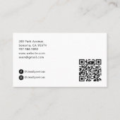 The Bartender Tarot Skeleton QR Visitenkarte (Rückseite)