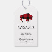 The Basics Buffalo Black and Red Kariert ID602 Geschenkanhänger (Vorderseite)