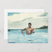 The Bather, 1899 Postkarte (Vorne/Hinten)