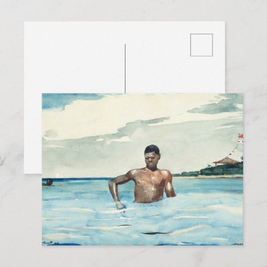 The Bather, 1899 Postkarte (Vorne/Hinten)