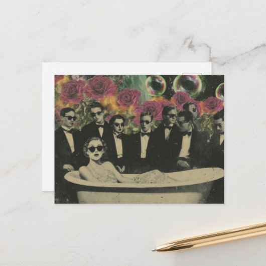 The Bathtub Viewers Postkarte (Vorderseite/Rückseite Beispiel)