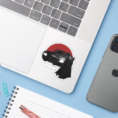 The Batman & Batmobile Graphic Aufkleber (Laptop mit iPhone)