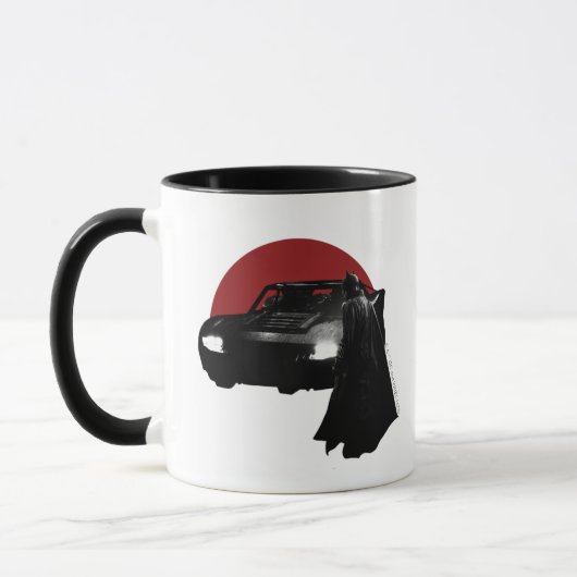 The Batman & Batmobile Graphic Tasse (Links)