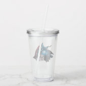 The Batman Character Graphic - Ich bin die Schatte Acryltrinkbecher (Rückseite)