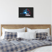 The Batman Character Graphic - Ich bin die Schatte Leinwanddruck (Insitu (Schlafzimmer))