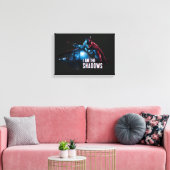 The Batman Character Graphic - Ich bin die Schatte Leinwanddruck (Insitu (Wohnzimmer))