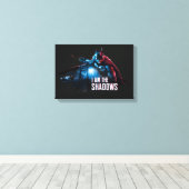 The Batman Character Graphic - Ich bin die Schatte Leinwanddruck (Insitu (Holzboden))