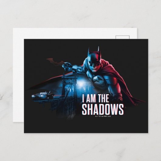 The Batman Character Graphic - Ich bin die Schatte Postkarte (Vorne/Hinten)