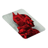 The Batman Newspaper Silhouette Magnet (Rechte Seite)