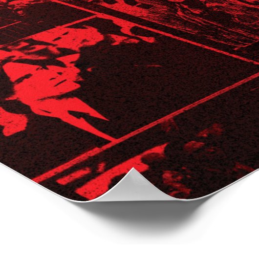 The Batman Newspaper Silhouette Poster (Ecke)