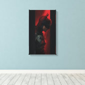 The Batman Red Bar Profile Leinwanddruck (Insitu (Holzboden))