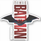 The Batman Vertical Logo Aufkleber (Vorderseite)