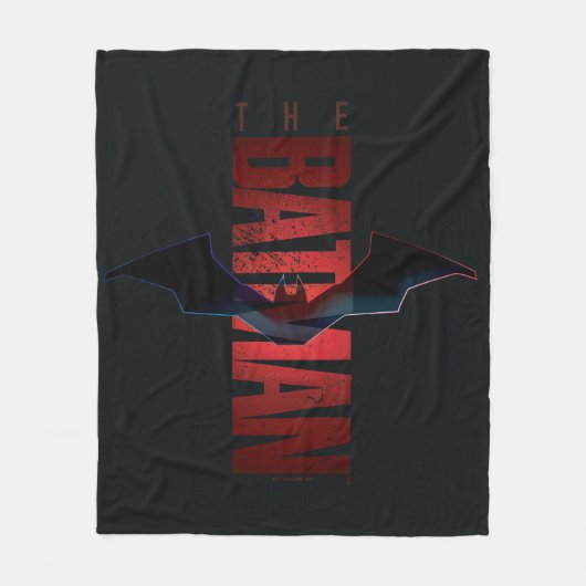The Batman Vertical Logo Fleecedecke (Vorderseite)