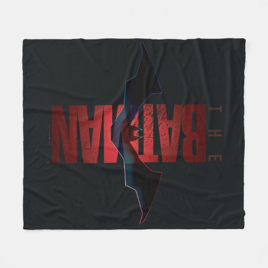 The Batman Vertical Logo Fleecedecke (Vorderseite (Horizontal))