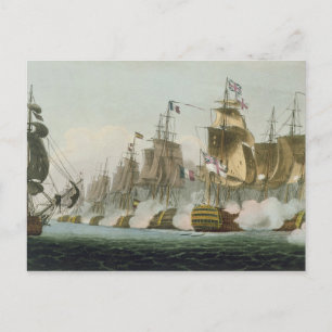 The Battle of Trafalgar, 21st October 1805, Mäst Postkarte