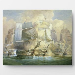 The Battle of Trafalgar, the Beginning of the Acti Fotoplatte