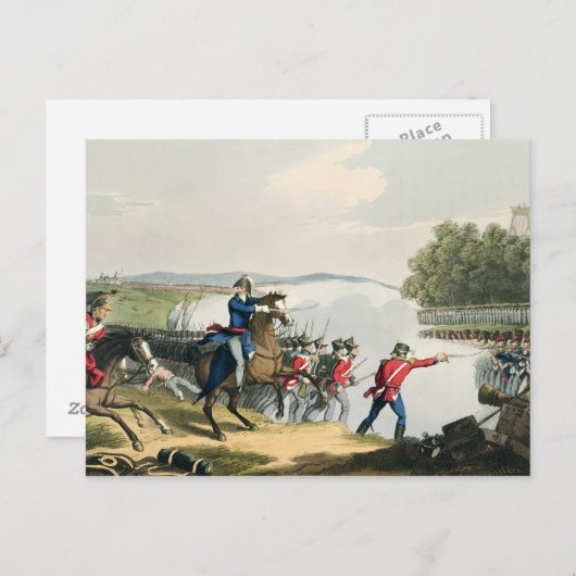The Battle of Waterloo Decided by the Duke of Well Postkarte (Vorne/Hinten)