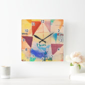 The Bavarian Don Giovanni, Klee Quadratische Wanduhr (Zuhause)