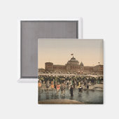 The Beach and Kursaal, Scheveningen, Niederlande Magnet (Vorderseite/Rückseite)