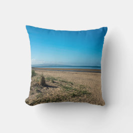 The Beach at Troon Scotland Postcard Poster Foto Kissen