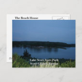 The Beach House-Lake Scott Staat Park Postkarte (Vorne/Hinten)