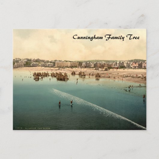 The Beach II, Paignton, Devon, England Postkarte (Vorderseite)
