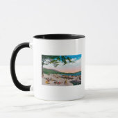 The Beach Scene at Carmel, Kalifornien Tasse (Links)