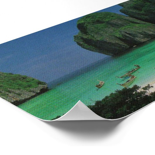 "The Beach" Thailand Poster (Ecke)