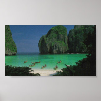 "The Beach" Thailand Poster