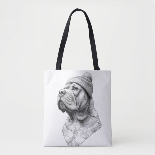 The Beanie: Marble Mastiff Pet Tote Bag Tasche (Vorderseite)