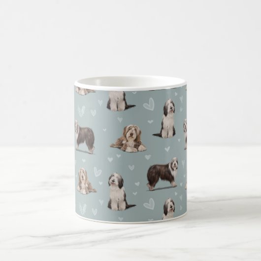The Bearded Collie Dog Kaffeetasse (Mittel)